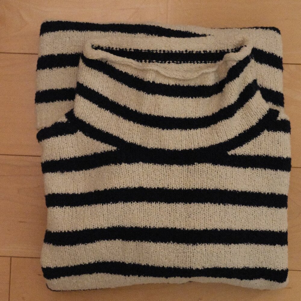 J.Crew Striped Turtleneck Sweater – Navy & Cream, XS - Picture 9 of 9